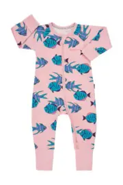 Bonds Baby Long Sleeve Zip Zippy Wondersuit Romper size 00 Colour Pink