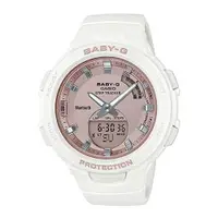 在飛比找ETMall東森購物網優惠-【CASIO 卡西歐】BABY-G藍牙休閒雙顯錶 樹脂錶帶 