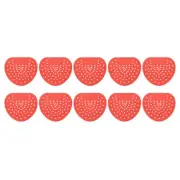 10Pcs Urinal Screen Deodorizer, Anti-Splash Lavender-Scent Mat Urinal Cakes, Red