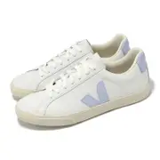 Veja 休閒鞋 Esplar Logo Leather 女鞋 白 藍 皮革 法國 經典小白鞋 EO0203650A