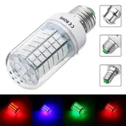 9W E27 B22 E14 5050 SMD Non-dimmable LED Corn Light Bulb Spot Lamp Red Green Blue AC110V E27 Blue