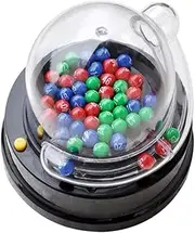 STOBOK Bingo Lotto Game Electric Lotto Ball Machine Mini Lottery Machine Portable Bingo Machine Toy Jackpot Machine with Fortunate Number Picker for Family Table Games