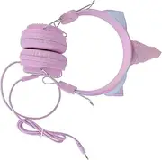 OKUMEYR 1Pc Unicorn Headphones Wired with Mic Volume Limit Headset for Pink Cartoon Design Compatible with Tablet Phone Computer for School and Travel
