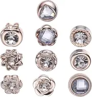 [WRITWAA] Daily Wear Fashion Brooch 20pcs Creative Temperament Pearl Brooch Exquisite Buttons for Women Girls