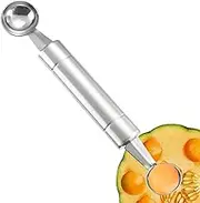 Ice Cream Ball Spoon, Watermelon Ball Spoon | Watermelon Ball Cutter Stainless Steel Fruit Spoon - Double Sided Ergonomic Handle, Kitchen Gadgets, Food Grade