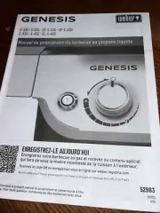 Weber -Genesis Lp Owners Manual Bbq E-335- French