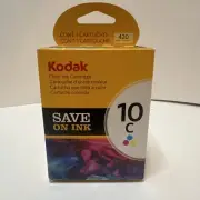 Original Kodak 10c Color Ink Cartridge Inkjet 420 Page Yield Genuine All In One