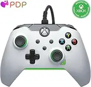 PDP Wired Controller Neon White for Xbox Series X|S, Gamepad, Wired Video Game Controller, Gaming Controller, Xbox One, Officially Licensed - Xbox Series X