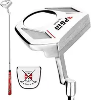 Golf Clubs Men's Women's Golf Putter Low Center of Gravity with Ball Picking Function Aiming Line Putters