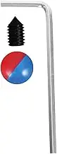 GLEAVI 1 Set Kitchen Sink Hole Cap with Screw Red Blue Markers and Wrench for Easy Installation Stylish Water Handle Plug Cover for Kitchen Bathroom Use