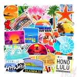 100張入 ❉ 浪漫夏威夷風情 HAWAII - 沙灘旅行 & 激情衝浪 防水塗鴉貼紙 ❉ 摩托車機車電腦行李箱吉他貼紙