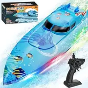 Remote Control Boat for Kids Boys and Girls, RC Boat, Suitable for Swimming Pools, Lakes, Rivers, and bathtubs, Rechargeable Battery