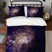 3D Nebula Star Sky Universe Quilt Cover Set Bedding Set Pillowcases 109