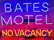 Bates Motel No Vacancy Hotel Acrylic 17"x14" Neon Sign Lamp Light Wall Decor