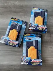 NEW NERF Super Soaker Water Clip Refill Lighting Fast Water Refills Lot Of 3