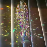 1 Pc AB Rainbow Crystal Chandelier Decorative Suncatcher DIY Geometric Design