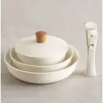 韓國直送BEKA  德國品牌 IH適用陶瓷塗層奶油白鍋具組合 可拆卸式手把 湯鍋 平底鍋炒鍋