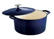 Tramontina Gourmet 6.5 Qt Enameled Cast-Iron Covered Oval Dutch Oven Gradated