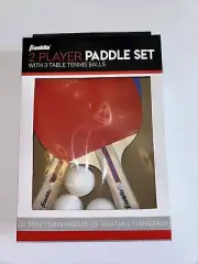 Franklin 2 player paddle set with 3 table tennis balls New In Box