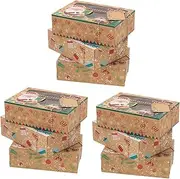 1 Set Christmas Candy Box Christmas Cookie Gift Boxes Kraft Paper Boxes Cookie Boxes Cookie Containers for Gift Giving Food Containers Cookie Candy Boxes Sweet