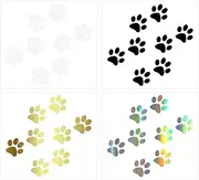 Cat Paw Print Car Stickers - Small Cat Paw Stickers | Car Window Stickers Bumper Stickers Car Decals,Cat Paw Print Car Body Sticker, Auto Decals, Waterproof Stickers, Cute Stickers for Car,Motorcycle