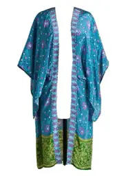 NWT Sundance Catalog Multicolored “Bustling Blooms Kimono” Size M/L $128