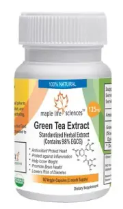 EGCG 98% pure capsules Epigallocatechin Gallate Green Tea Extract No fillers