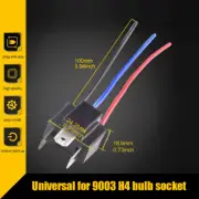 2x 9003 H4 Bulb Socket Male Adapter Connector LED Headlight Fog Lamp Socket Plug