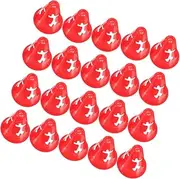 WESIEVYA 20Pcs Colored Training Cones for Soccer Roller Skating and Agility Drills Durable Sports Markers for Play Obstacle Courses and Outdoor Events