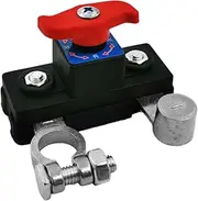 Battery Disconnect Control, 12V 24V Quick Power Shutoff, Automotive Battery Terminal Safety for Parking, Traveling, Maintenance, Storage, Commuting, Road Trip, Garage