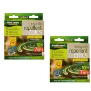 2 PACKS 10Coil/Pack Mosquito Repellent Incense Coils with metal hanging burner