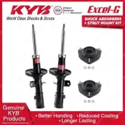 2 Front KYB Shock Absorbers Strut Mount Kit for Hyundai Getz TB Hatchback 02-11 (for: Hyundai)