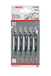 Pack of 5 BOSCH Fast Cut Wood Jigsaw Blades