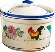 Luxshiny 1pc Ceramic Soup Bowl Rooster Soup Cup Porcelain Ramekin Kitchen Tableware Container