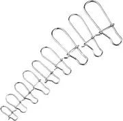 LLEIIshen 50 or 20 pcs Stainless Steel Fishing Snap Hooked Snap Pin Fastlock Clip Accessories Tackle for Barrel Swivel Lure Hook/1954