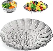 [ZOCY] Steamer Basket Stainless Steel Vegetable Steamer Basket for Steaming Cooking (Small (5 to 9))