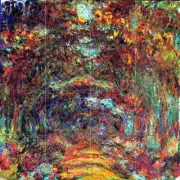 Art Mural Ceramic Claude Monet Der Rosenweg Backsplash Bath Tile #1429