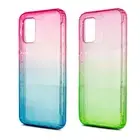 For Samsung Galaxy A02S Built In Screen Full Body Glitter Phone Case