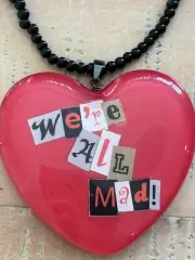 Disney Couture Kingdom Were All Mad Here Alice In Wonderland Necklace