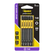 Kango 89mm TX40 Hypertorque Impact Driver Bit - 5 Pack