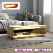 Coffee Table Indoor Living Room End Side Couch Table Solid Firwood vidaXL
