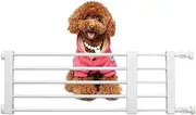 Pet Barrier - Titanium Steel Retractable Step Over Pet Fence with 2 Non Slip Pads | Low Safety Retractable Gate | Anti Slipping Small Dog Gate | Standing Walk Over Dog Gate | Short Dog Gate