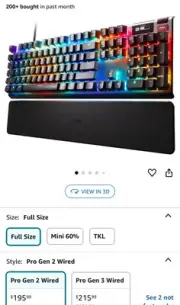 SteelSeries Apex Pro mechanical keyboard
