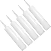 Gatuida 5Pcs Refillable Sealant Caulking Tubes Durable Home Supplies for Epoxy Grouting and Caulking for Bathrooms Kitchens and Windows Easy