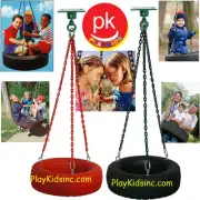 Swing set Play backyard Jungle Gym Tire Swing Kit Tire + Swivel SH-02 Tire Red