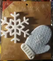 Lila & Jack Holiday Collection Mitten Snowflake BPA Free Silicone Teether