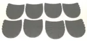 Itshide Commando Heels Lots of 8 Black 3 7/8"
