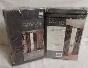 Lot of 2 Kenneth Cole Reaction Home One Rod Pocket Back Tab Panel - Soho Velvet