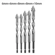 Triangle Drill Bits for Glass Tile 5pcs Eccentric Design for Efficient Punching