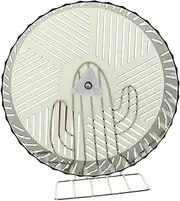 Totority Base Silent Hamster Wheel for Hedgehogs Pets Stable Decorative Exercise Wheel Interactive Fun for Cage Present for Pet Owners with Stand